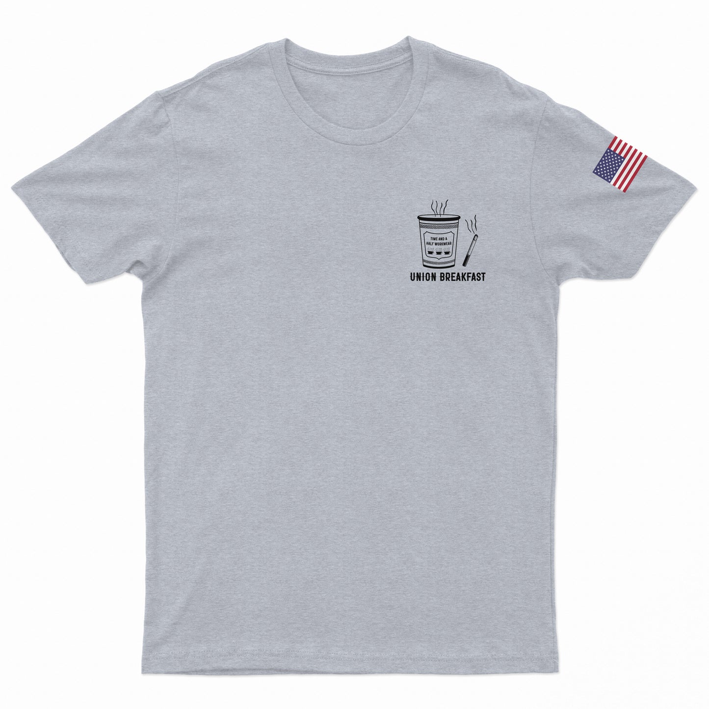 Union Breakfast T-Shirt in Steel Grey