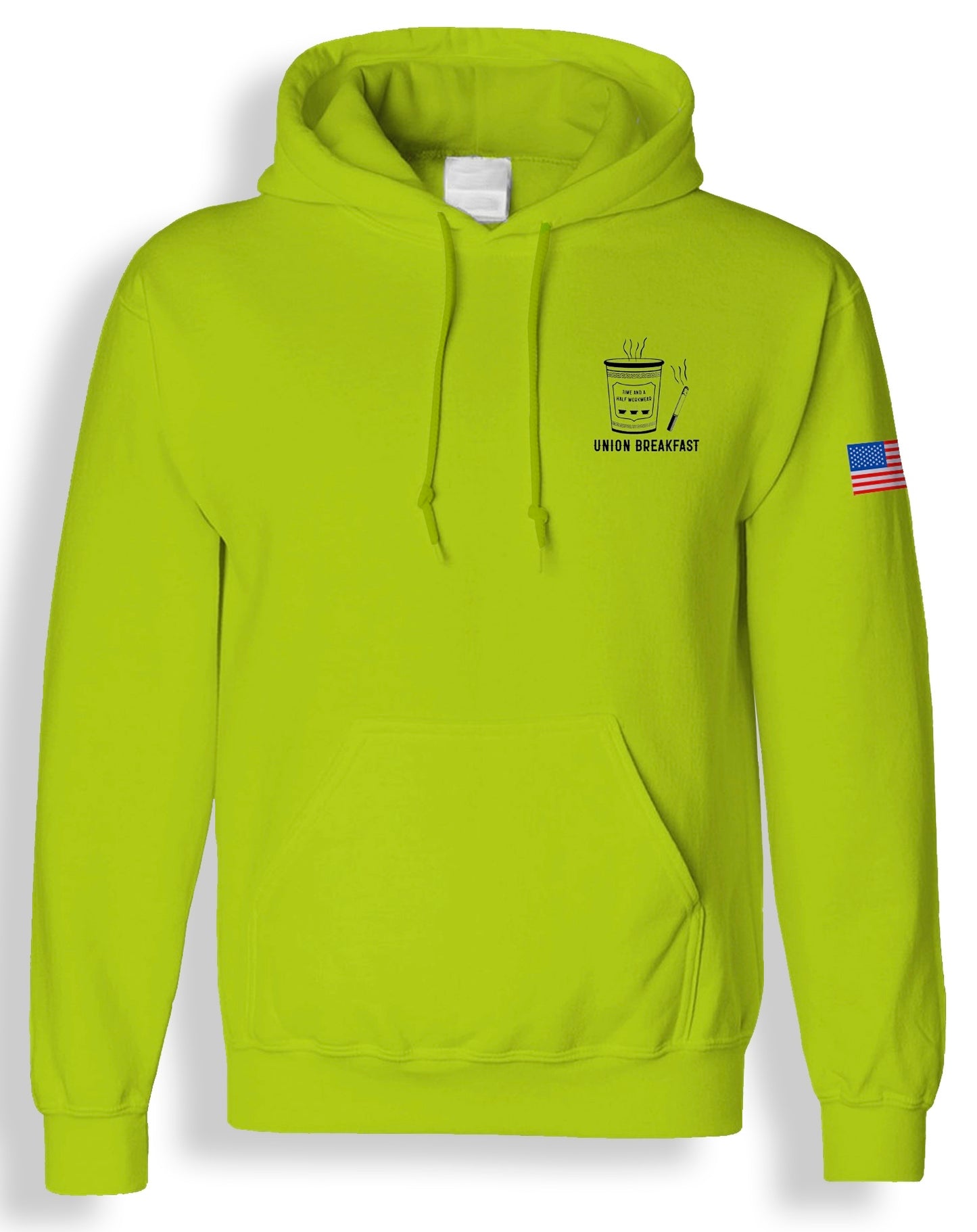 Breakfast Heavyweight Hoodie in Safety Green