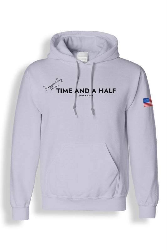 Time and a Half Heavyweight Hoodie in Steel Grey