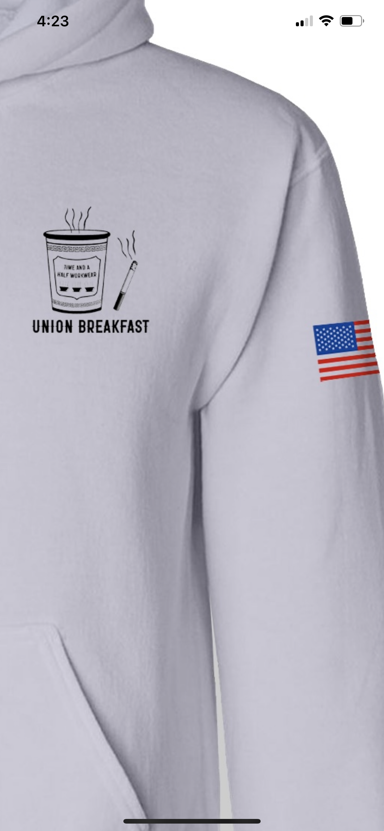 Breakfast Heavyweight Hoodie in Steel Grey